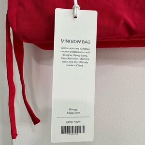 NWT BAGGU x SANDY LIANG Candy Apple Mini Bow Bag